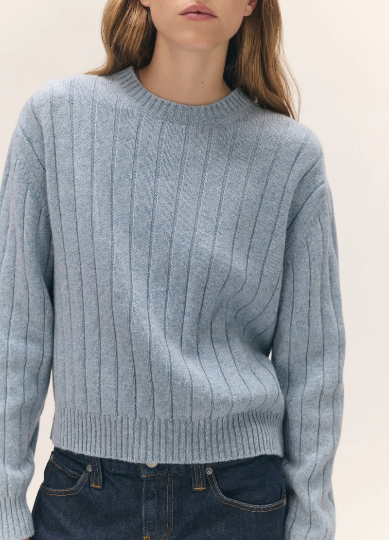 Rooney Rib Crewneck in Vintage