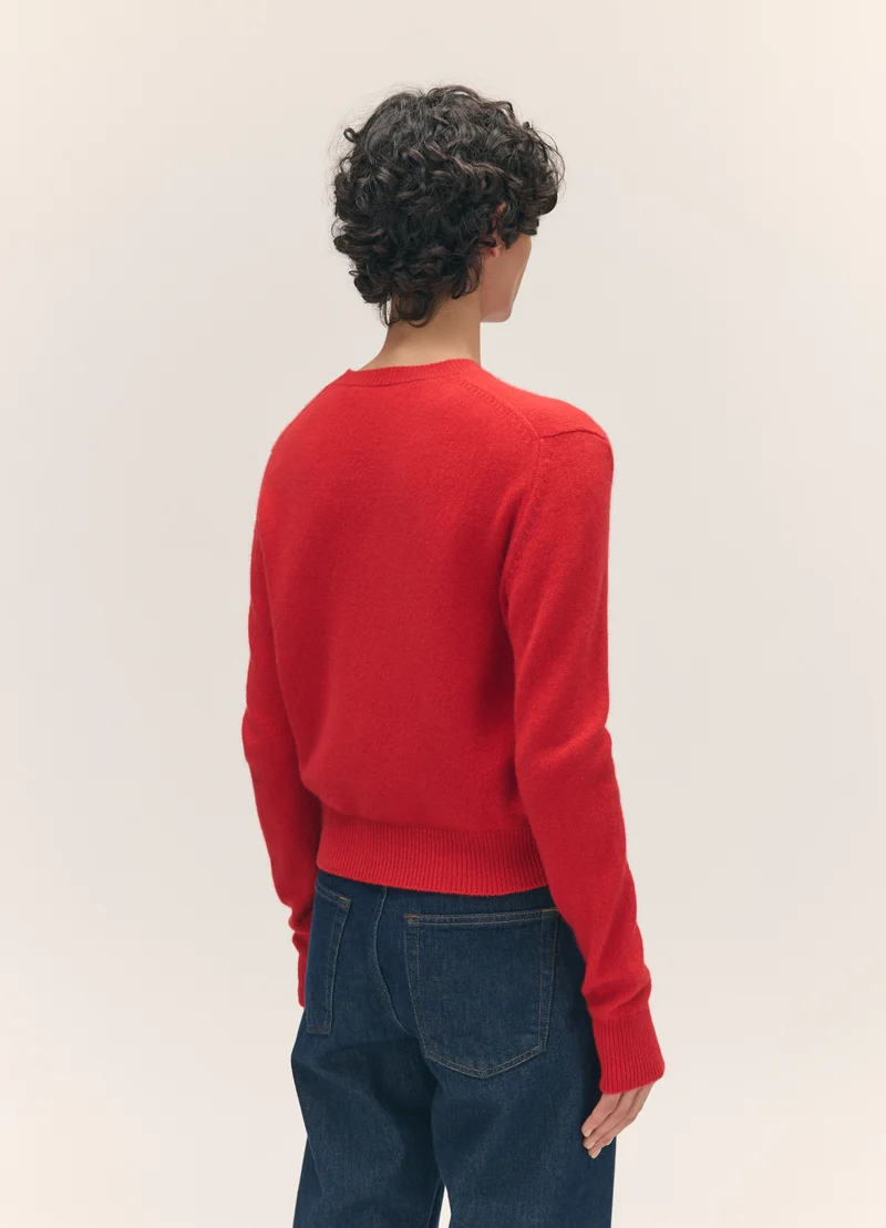 Sligo Crewneck in Poppy Red