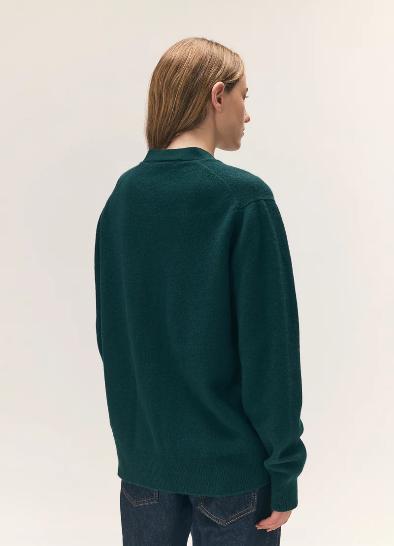 Ava Cardigan in Holly Green