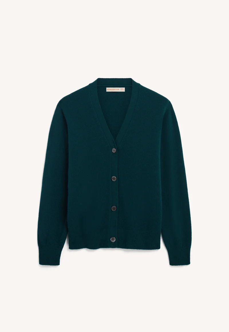 Ava Cardigan in Holly Green