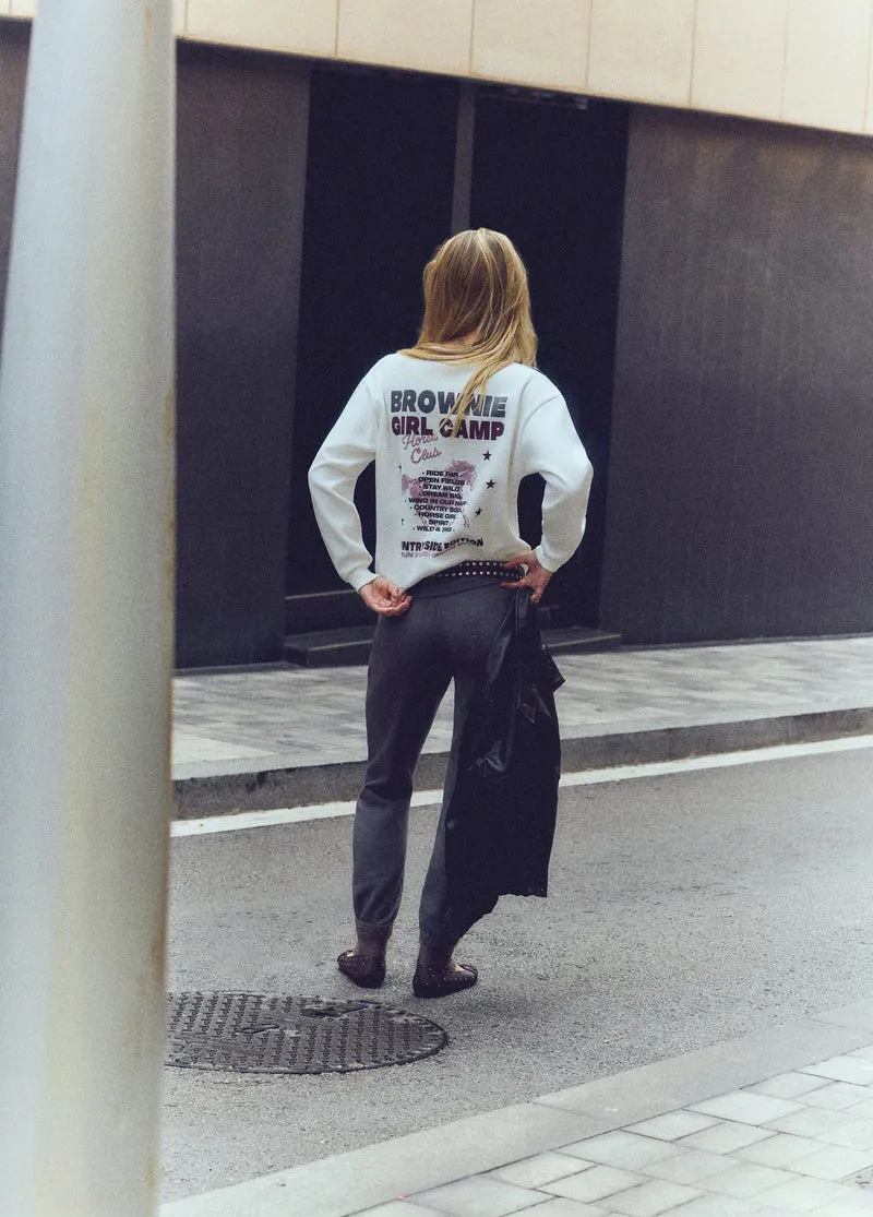 Glitter horse print sweatshirt