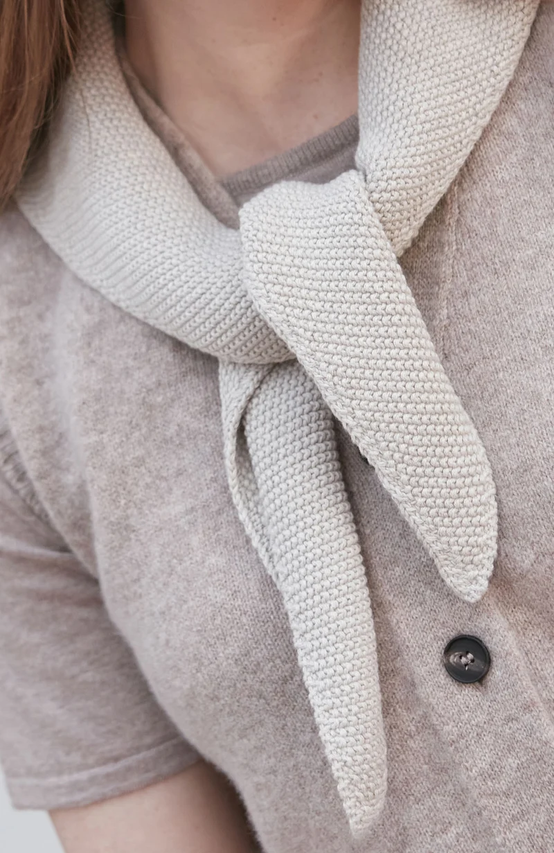 Cotton Textured Triangle Scarf