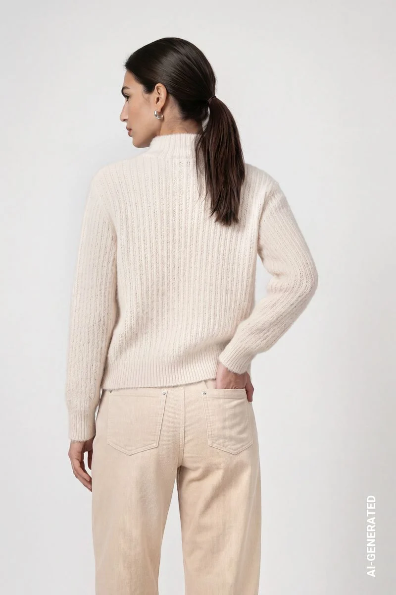 Strickpullover mit Struktur