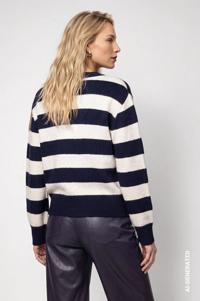 Strickpullover mit einer Mustermischung