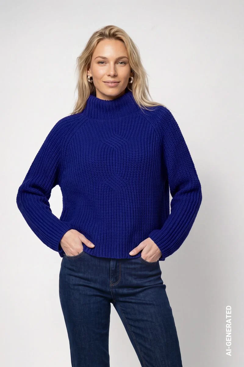 Strickpullover aus Chenillegarn