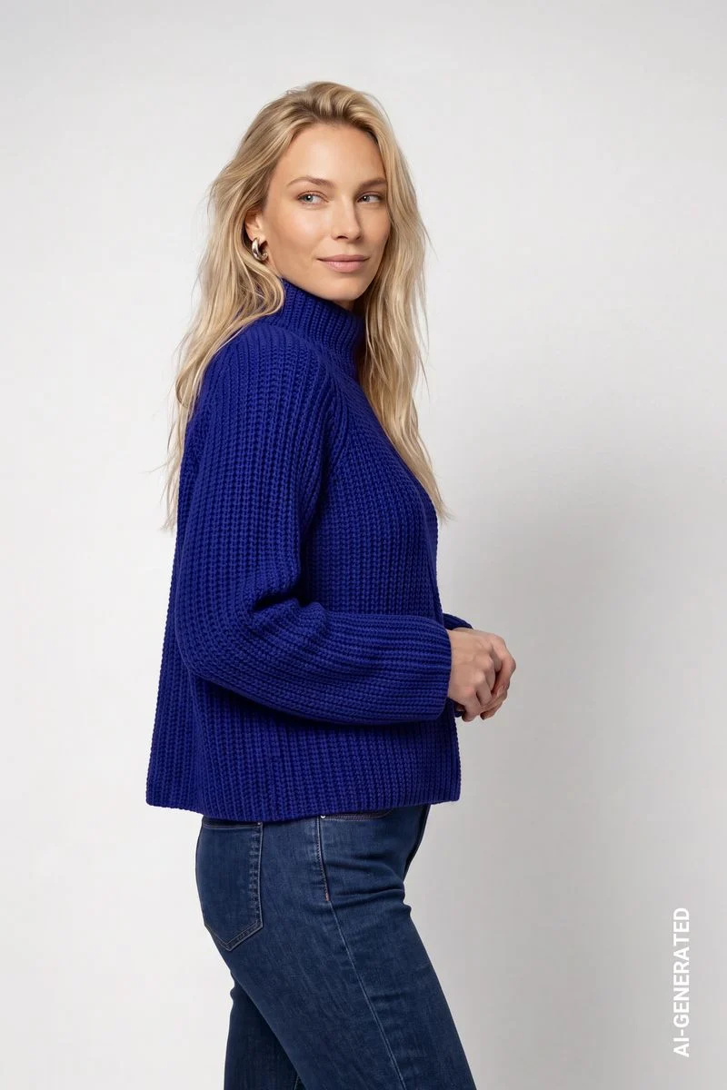 Strickpullover aus Chenillegarn