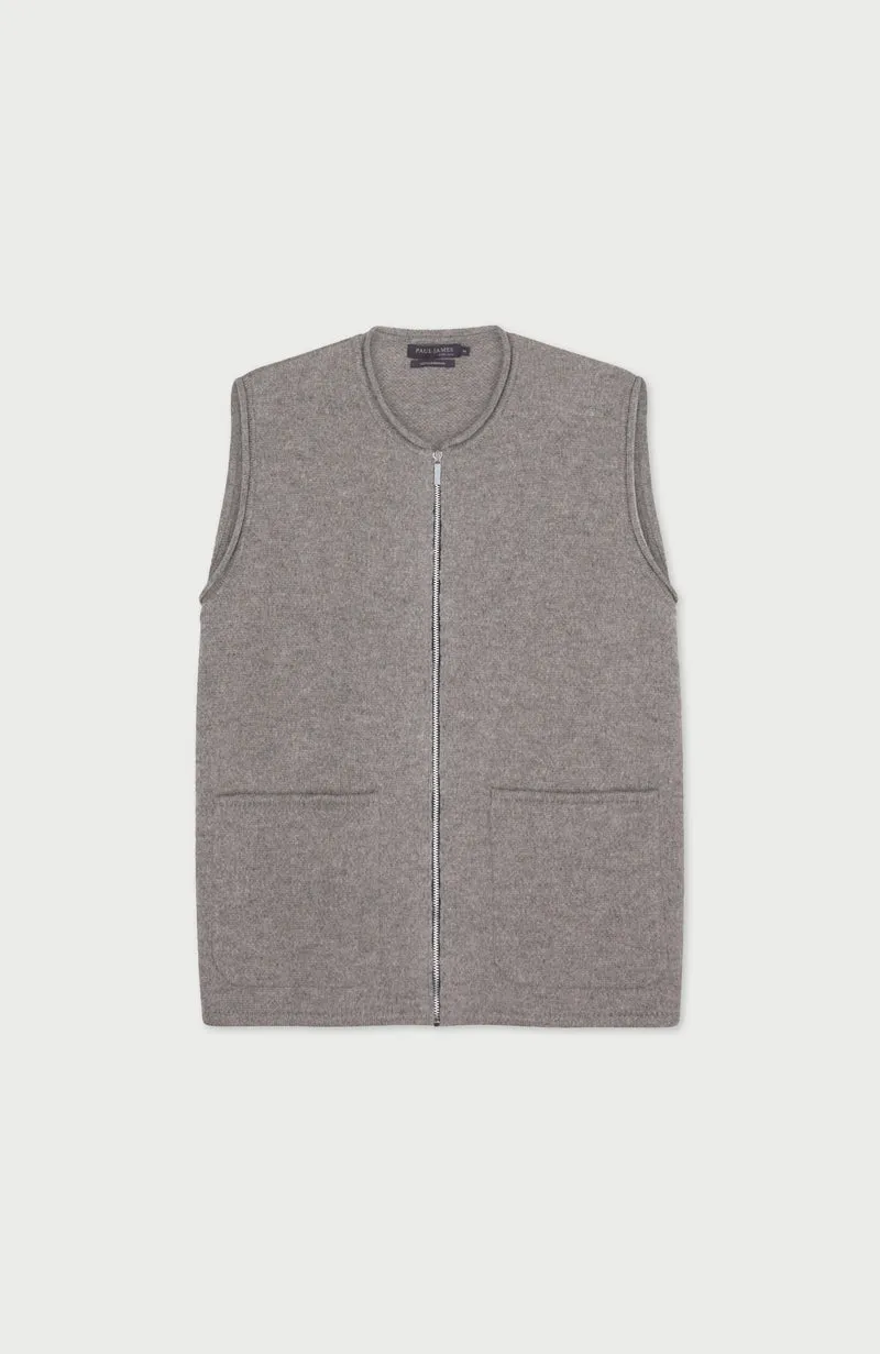 Womens Lambswool Knitted Gilet