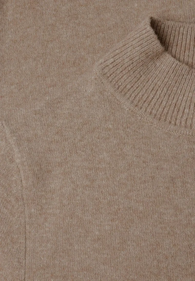 Kurzarm Pullover mit Turtle Neck