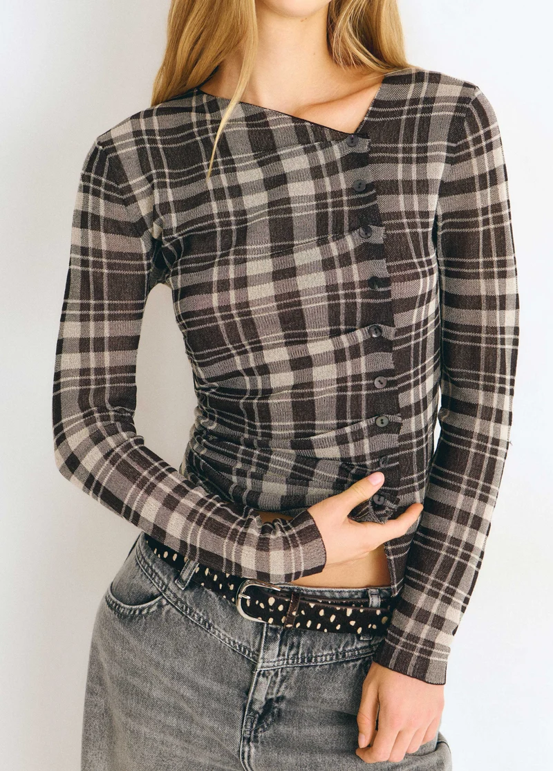 Plaid sweater