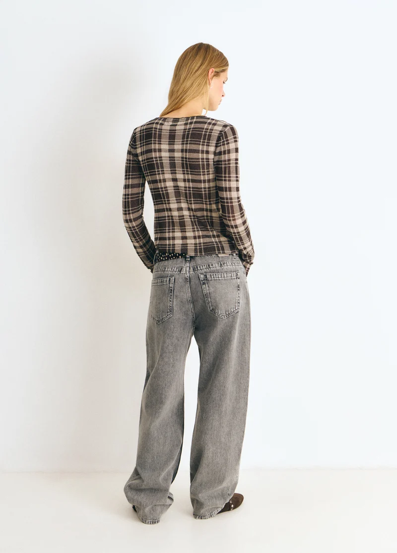 Plaid sweater