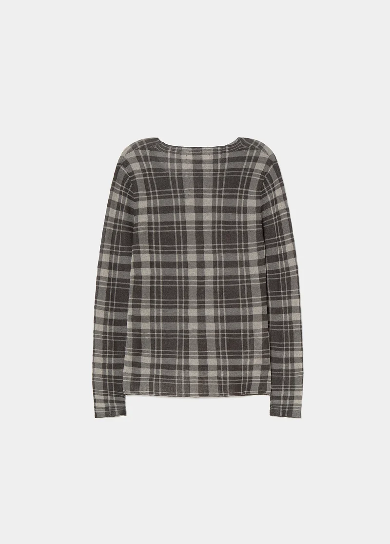 Plaid sweater