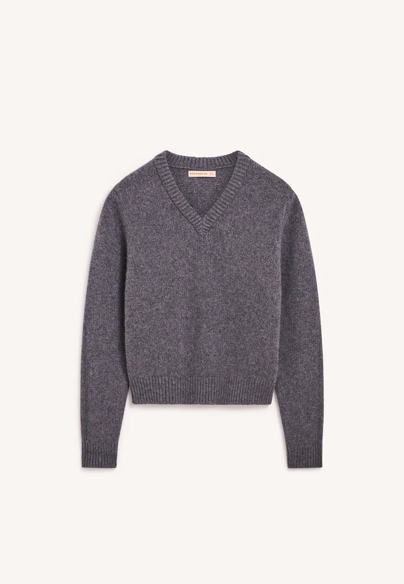 Glenn V-Neck in Derby Grey
