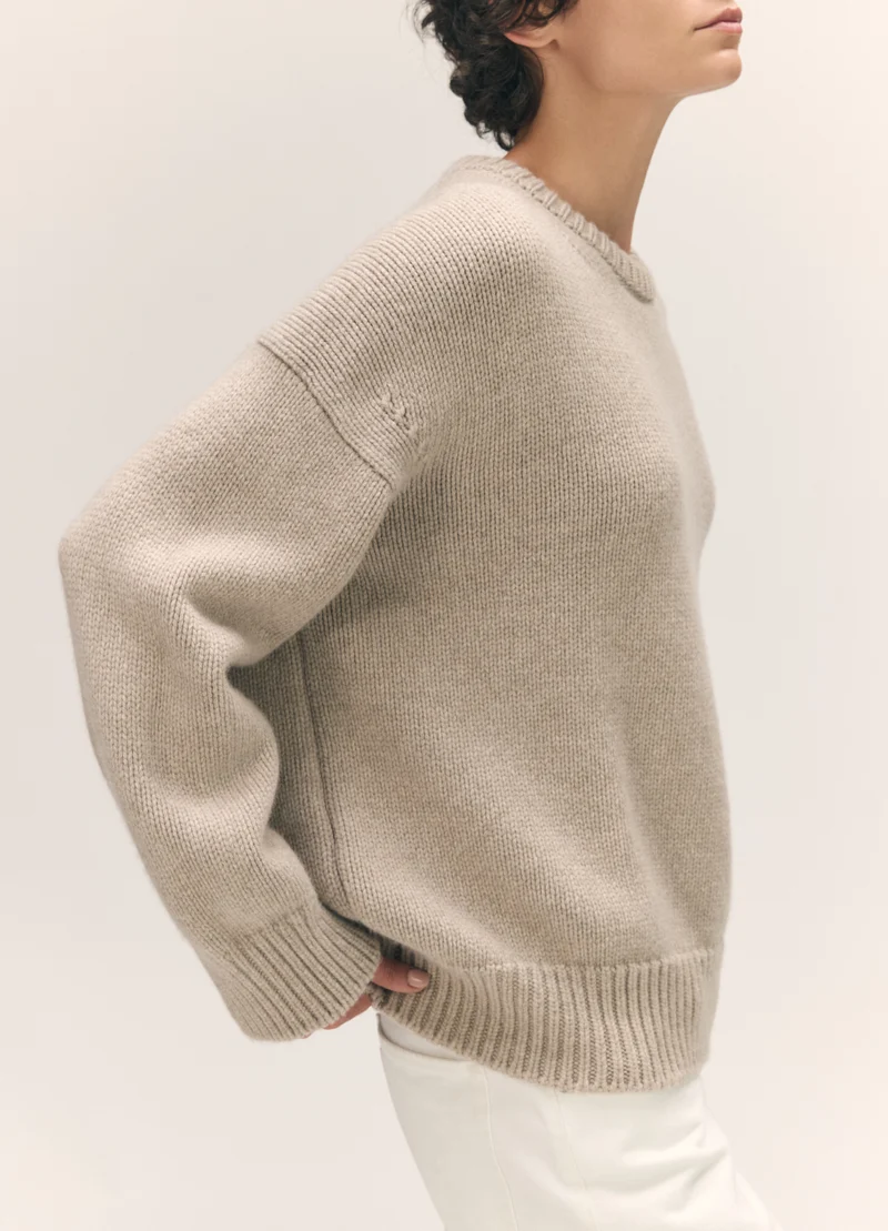 Caragh Crewneck in Oat