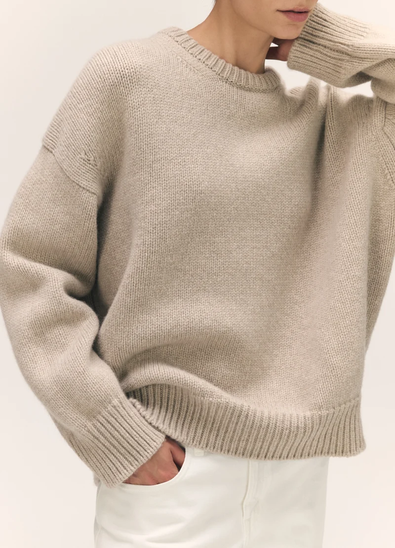 Caragh Crewneck in Oat