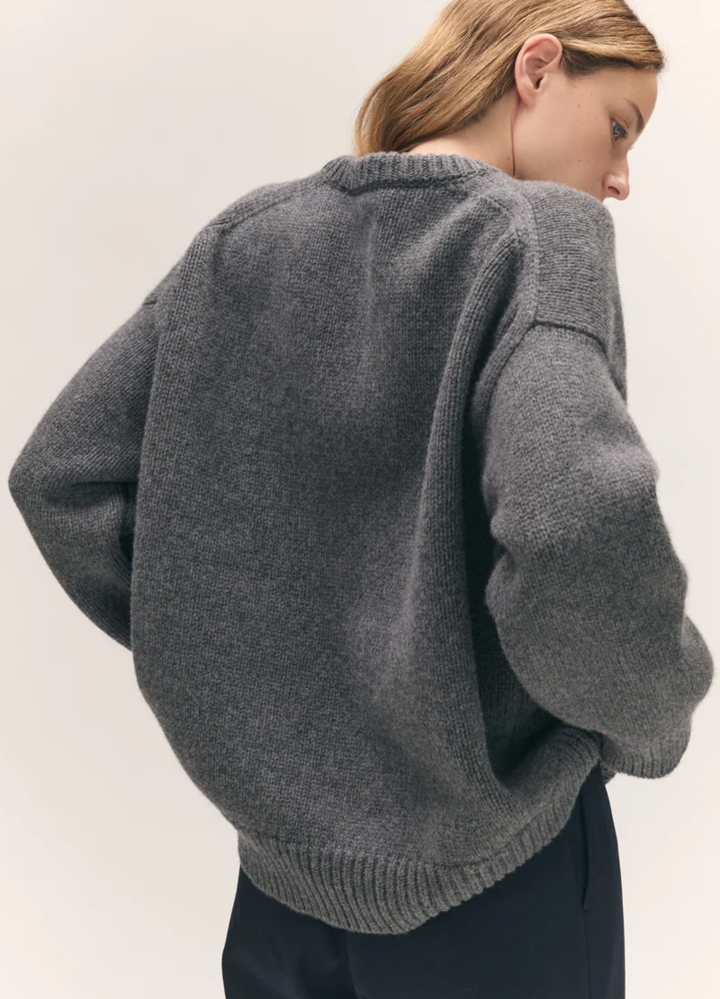 Caragh Crewneck in Derby Grey