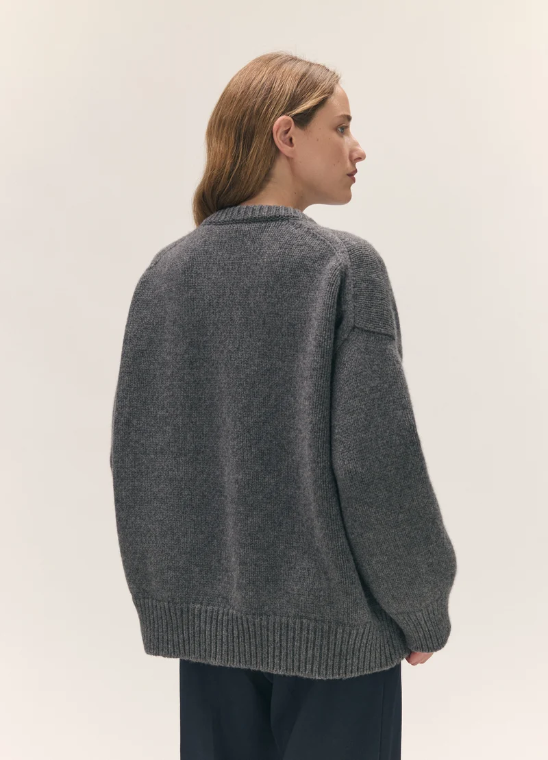 Caragh Crewneck in Derby Grey