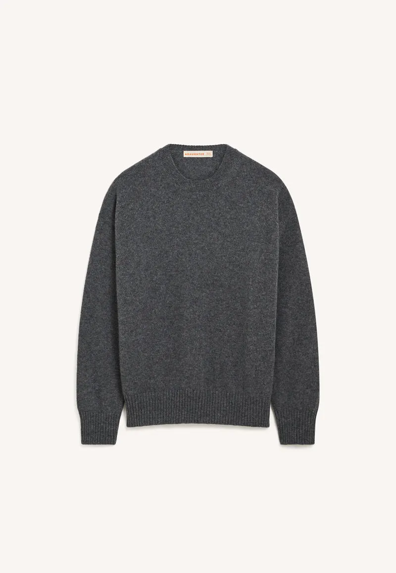 Innes Slouch Crewneck in Derby Grey