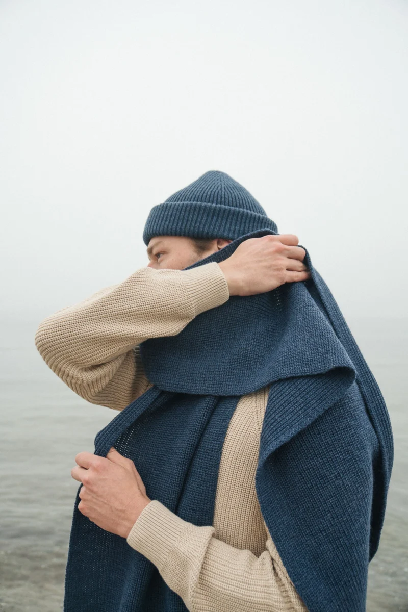 Schal Vind Indigo