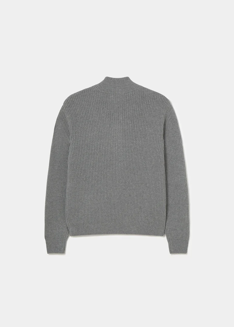 Logo knit jacket