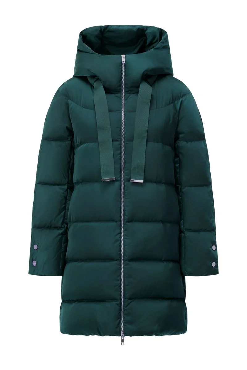 Hooded Midilength Puffer Jacket