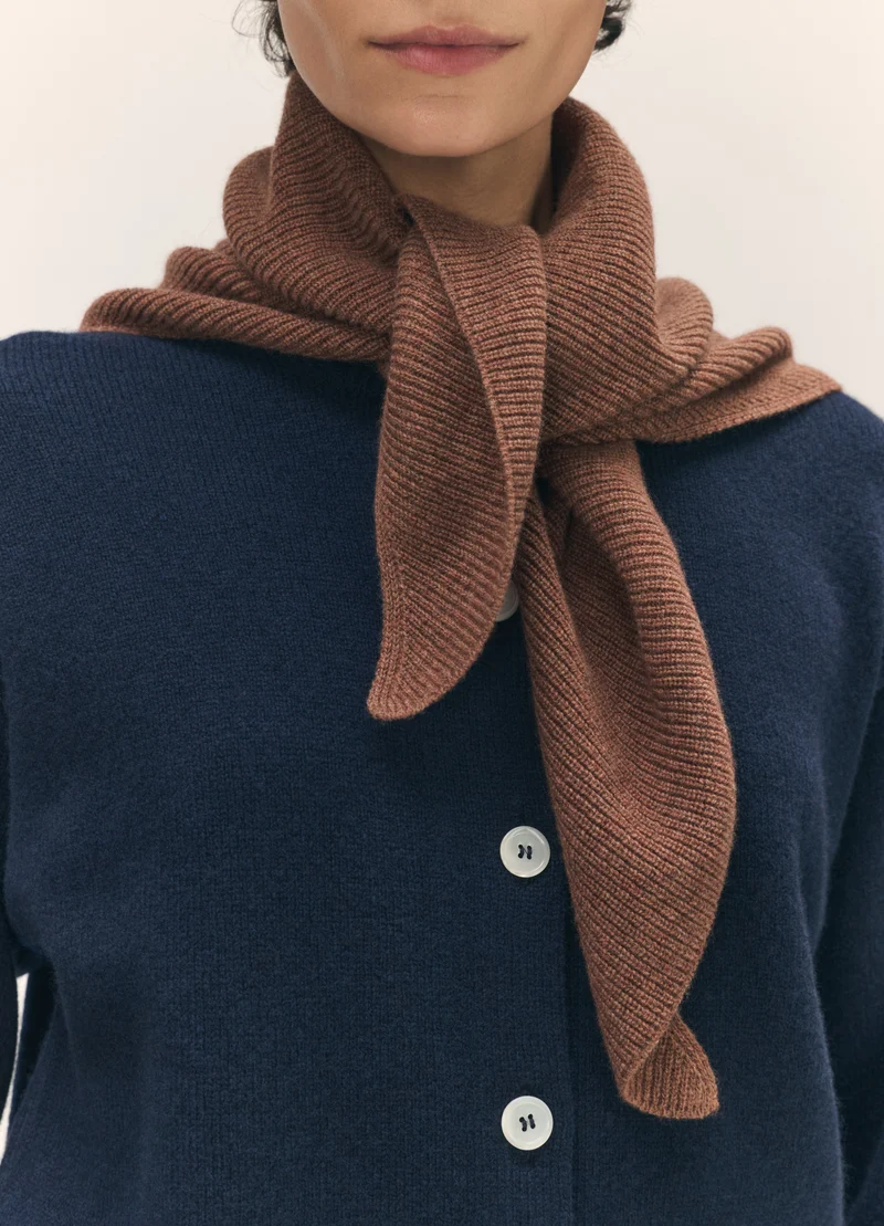 Fionn XL Cashmere Foulard in Hazelnut