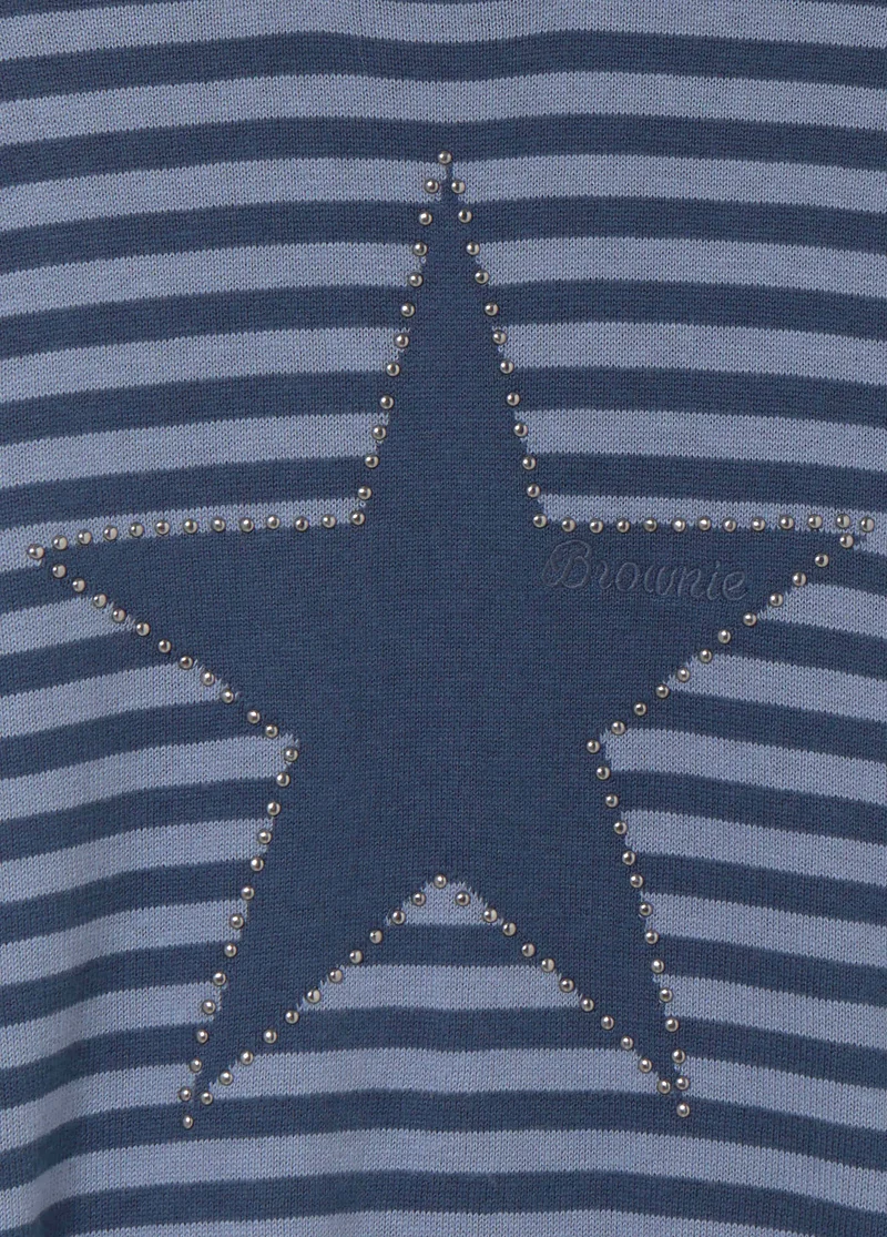 Star-striped sweater