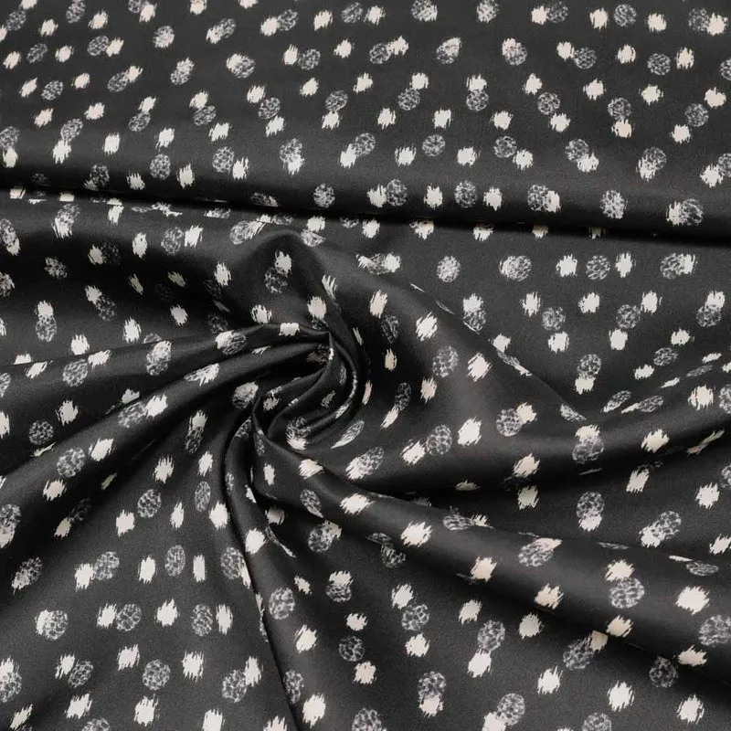 No. 1386 Seidentwill Tupfen schwarz | 1,40m