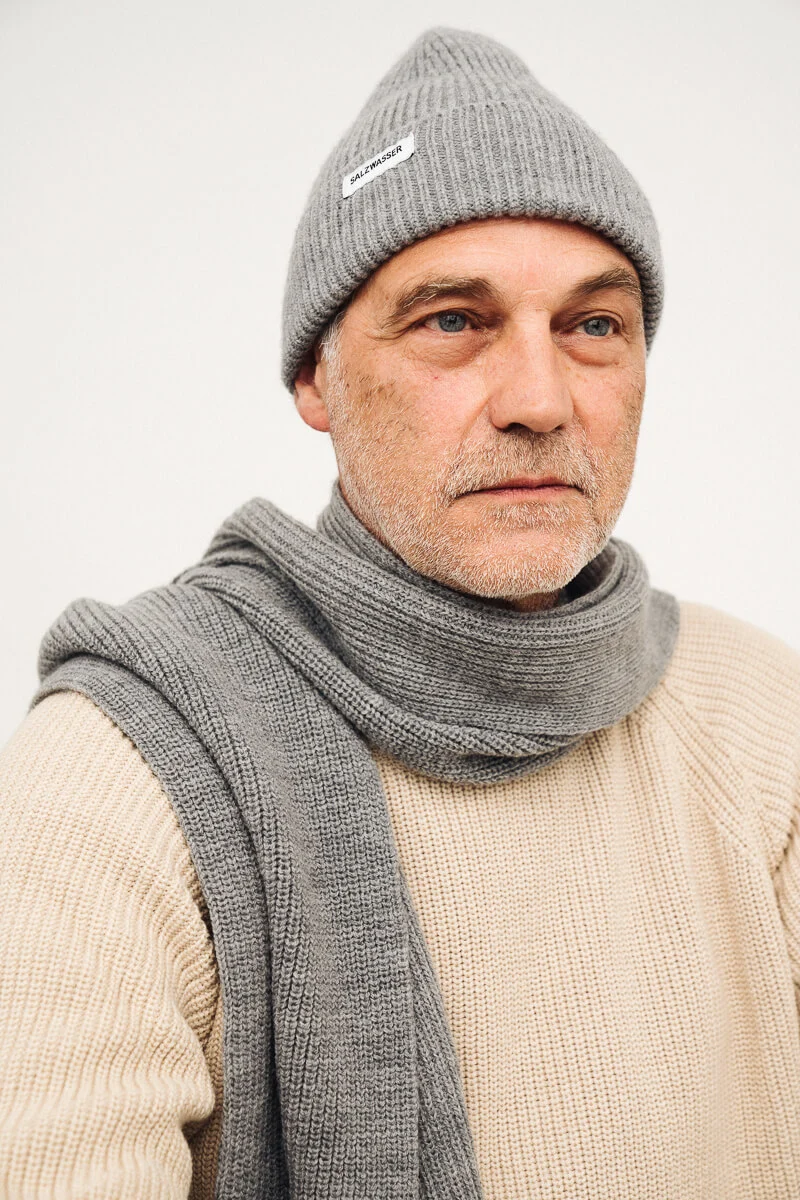 Mütze Seemann Hellgrau