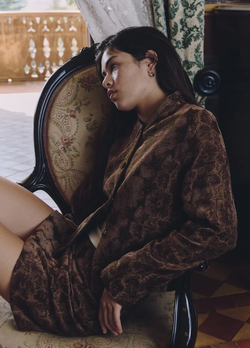 Short floral jacket