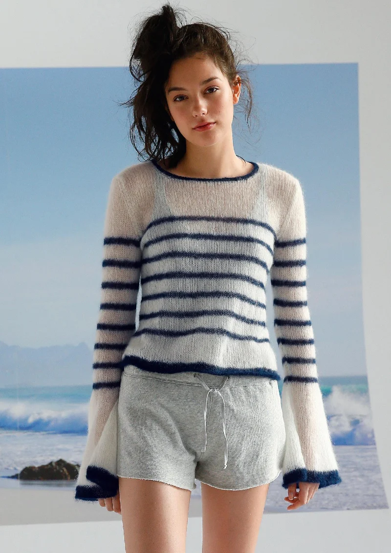 Pullover mit Trompetenärmeln
