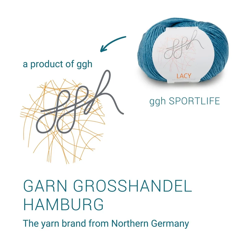 GGH Lacy | Merinowolle mit Seide | 25g - 170m | 022 - Türkis