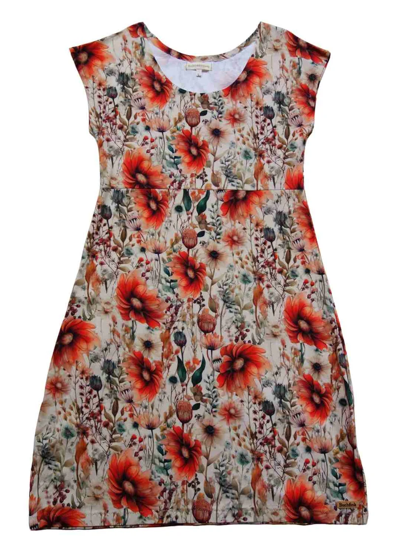 Jerseykleid aus Baumwolle für Damen "Lilie", knielang