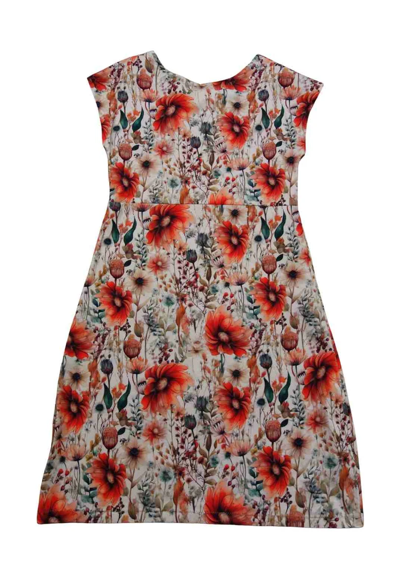 Jerseykleid aus Baumwolle für Damen "Lilie", knielang