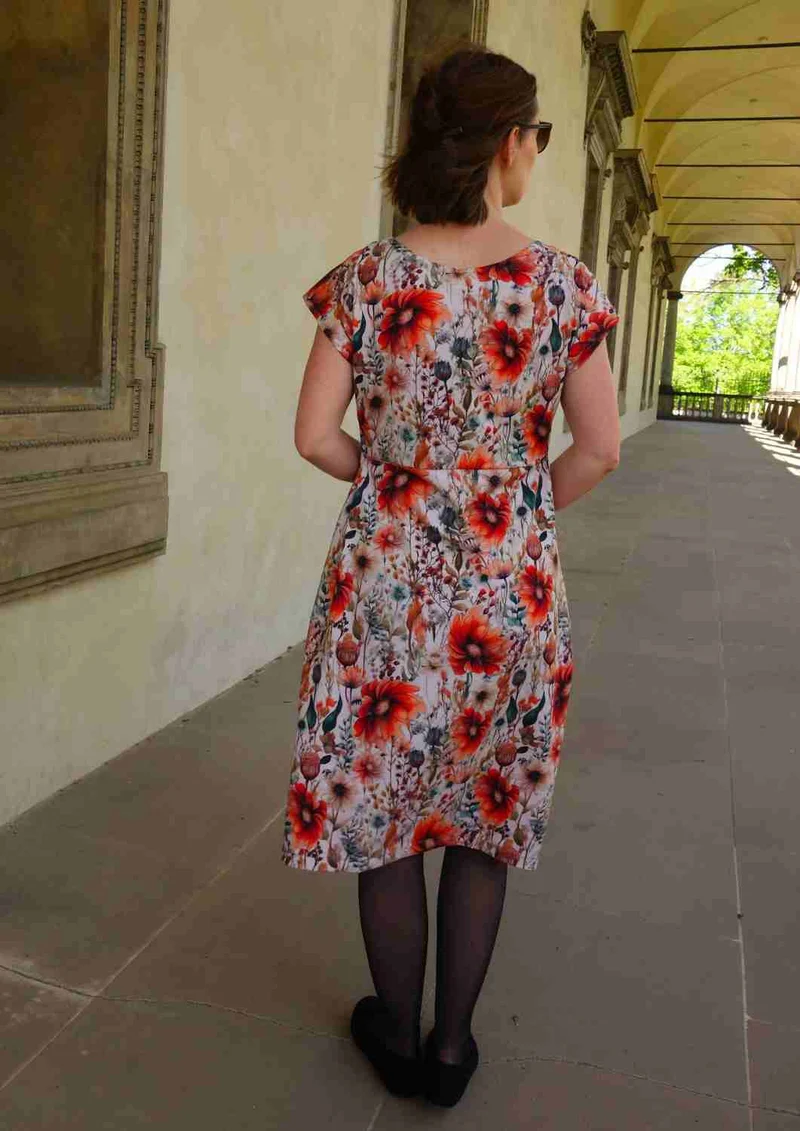 Jerseykleid aus Baumwolle für Damen "Lilie", knielang
