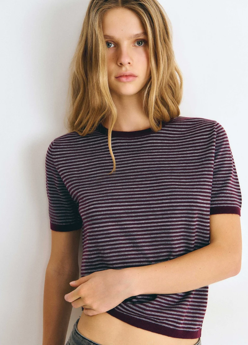 Lurex striped sweater