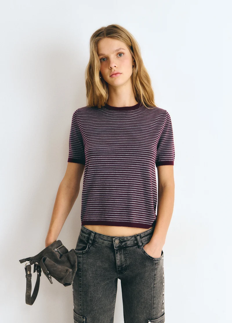 Lurex striped sweater