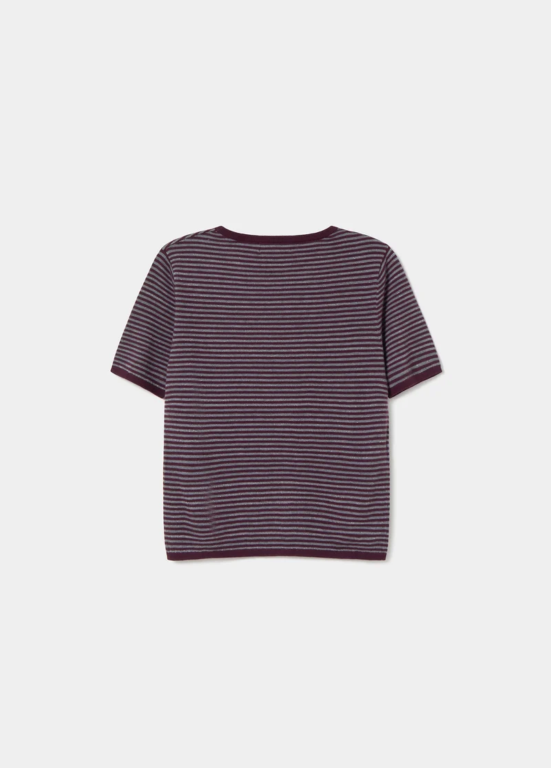 Lurex striped sweater