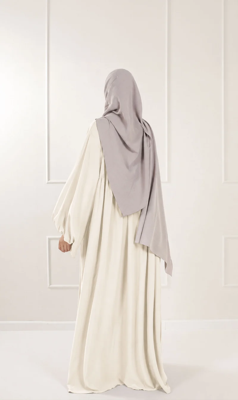 Jilbab Soumaya Ballonärmel - Elfenbein