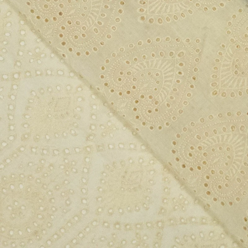 No. 2095 Cupro bestickt sand