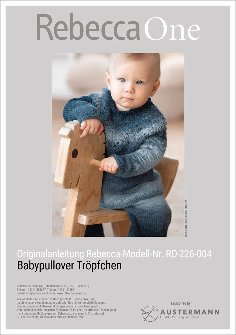 Anleitung: Babypullover Tröpfchen