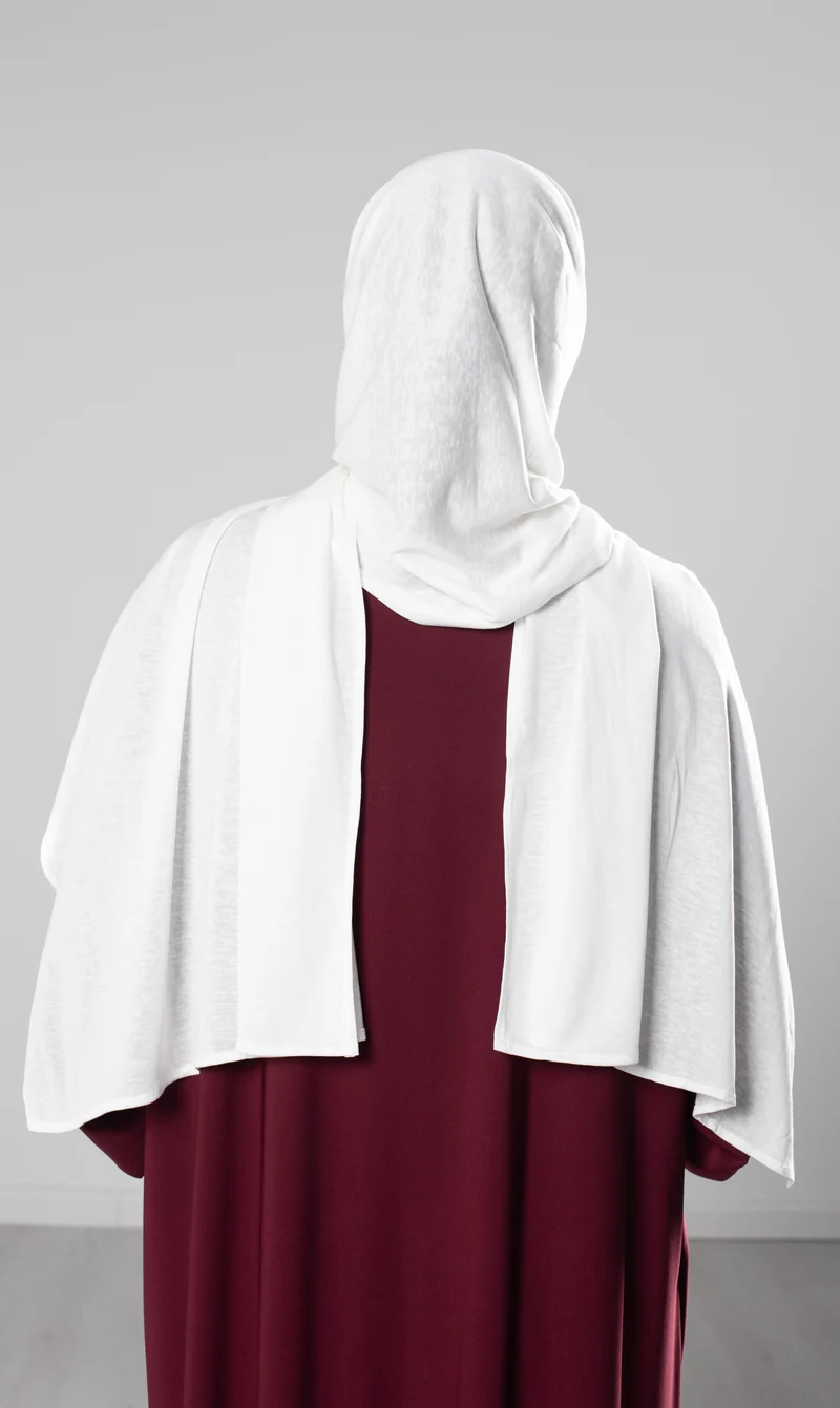 Schal aus Tencel-Baumwolle – Cremeweiß