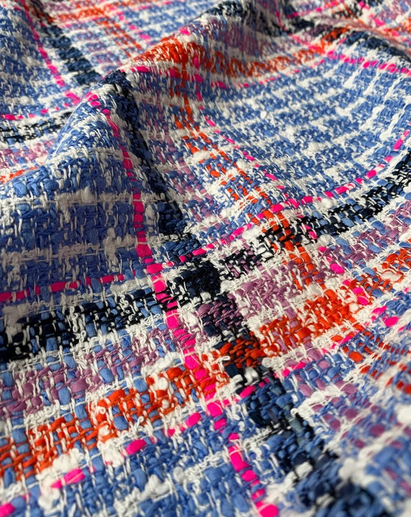 No. 882 blau karierter Tweed | 1,50m
