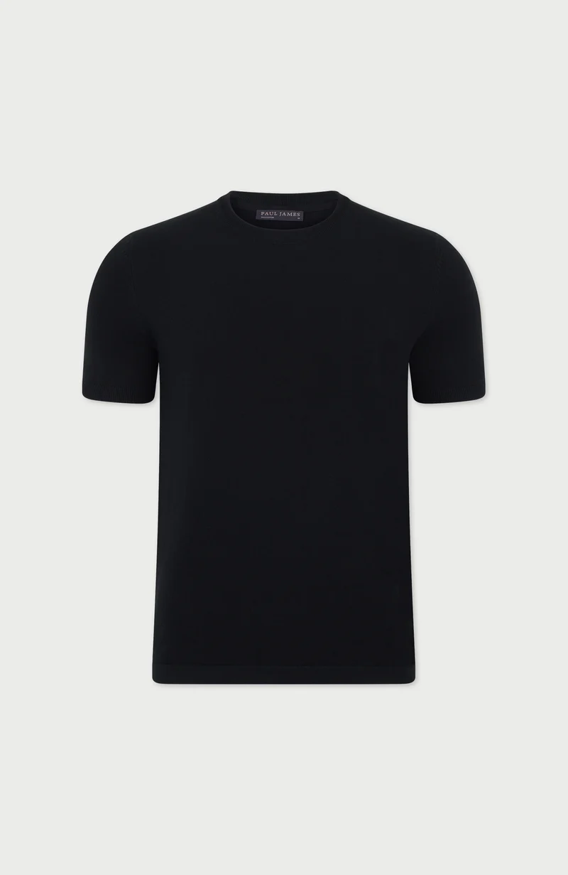 Mens Lightweight Cotton Knitted T-Shirt