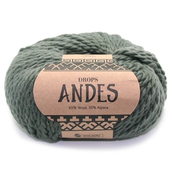 DROPS Andes Uni Colour 7810 Moosgrün