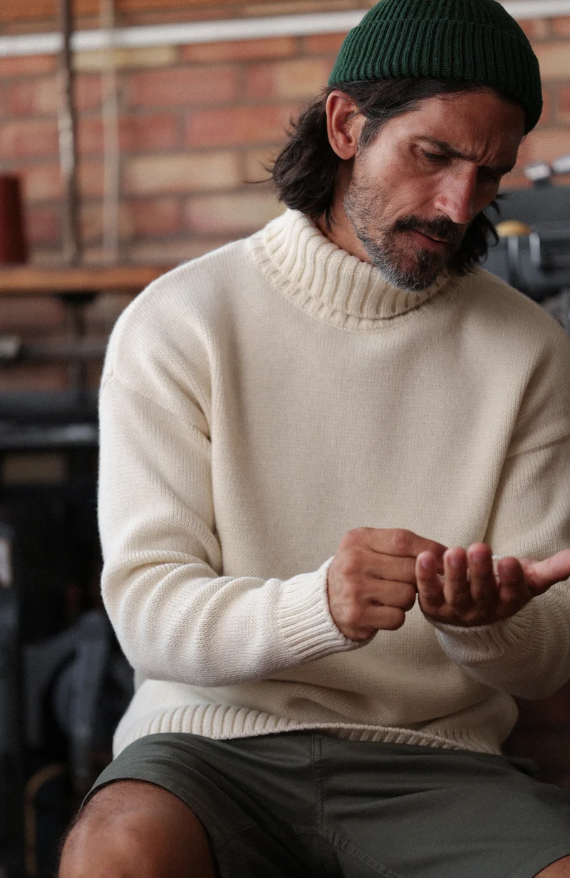 Heavyweight Extra Fine Merino Fisherman Beanie