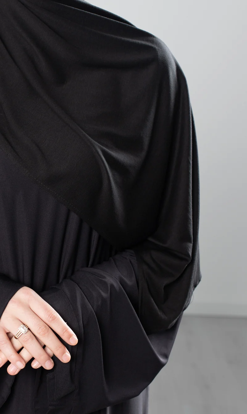 Schal aus Tencel-Baumwolle – Schwarz
