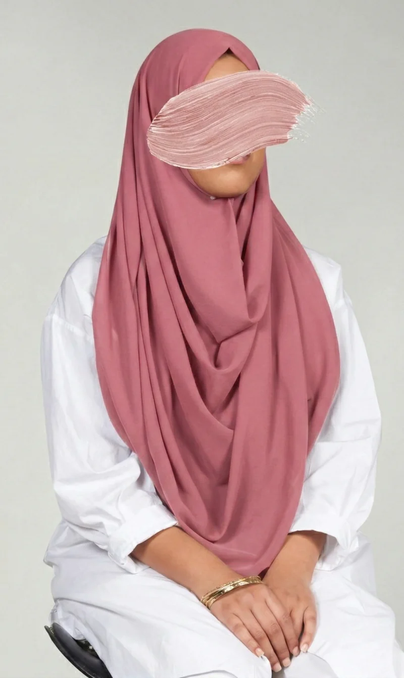 Chiffon-G-Schal - Rose
