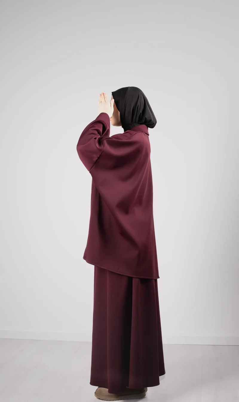 Weiches Twinset Jasminah - Wein
