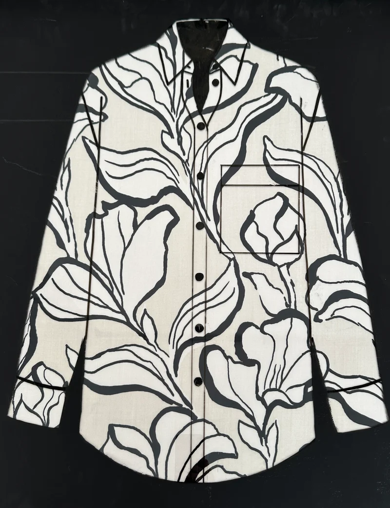 No. 1605 Viskose Druck helle Blumen | 0,85m