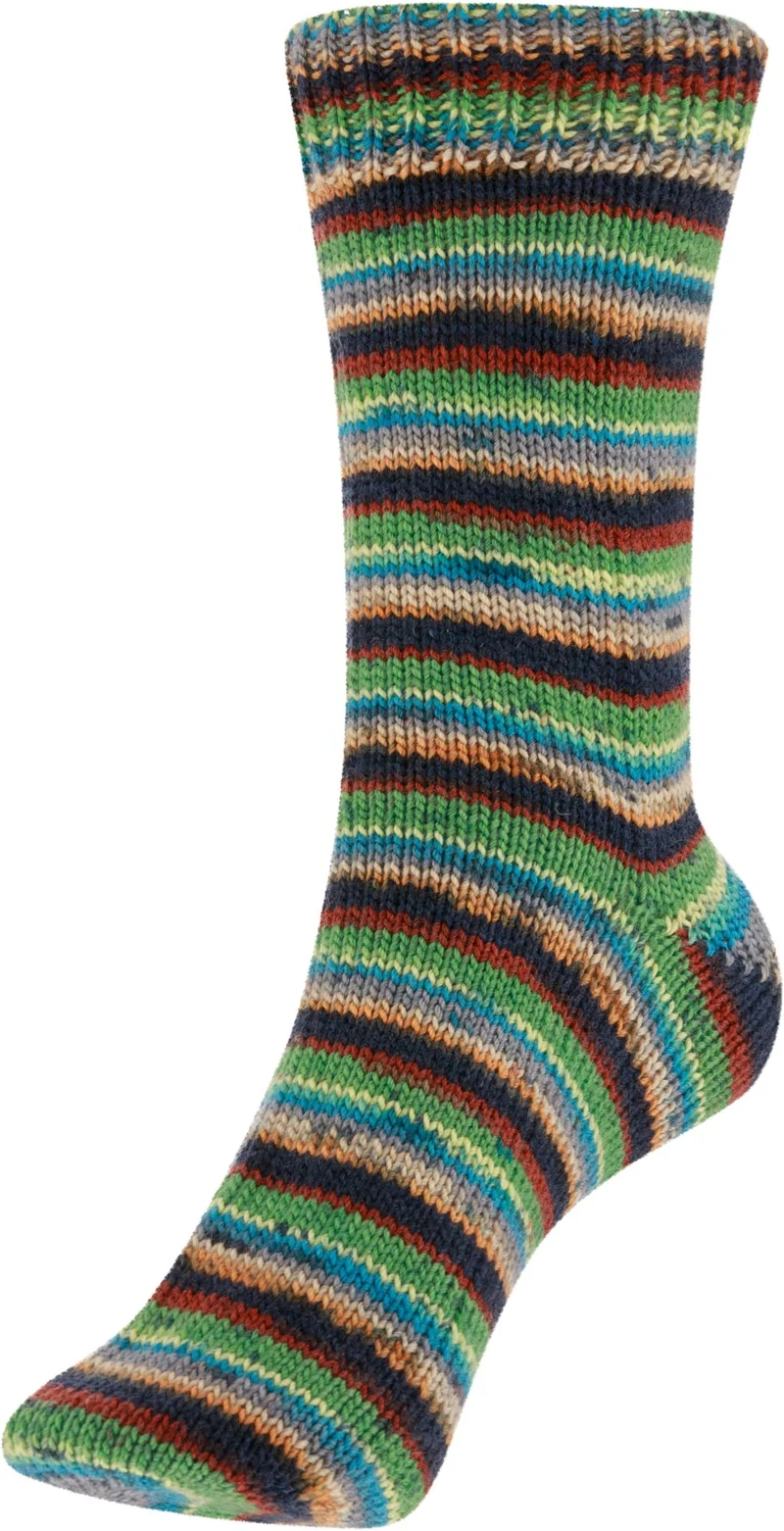 Fortissima 4-fach Merino-Sockenwolle 100g | Farbe 109 - DSCHUNGEL